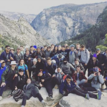 Rugby Team Photo in Yosemite